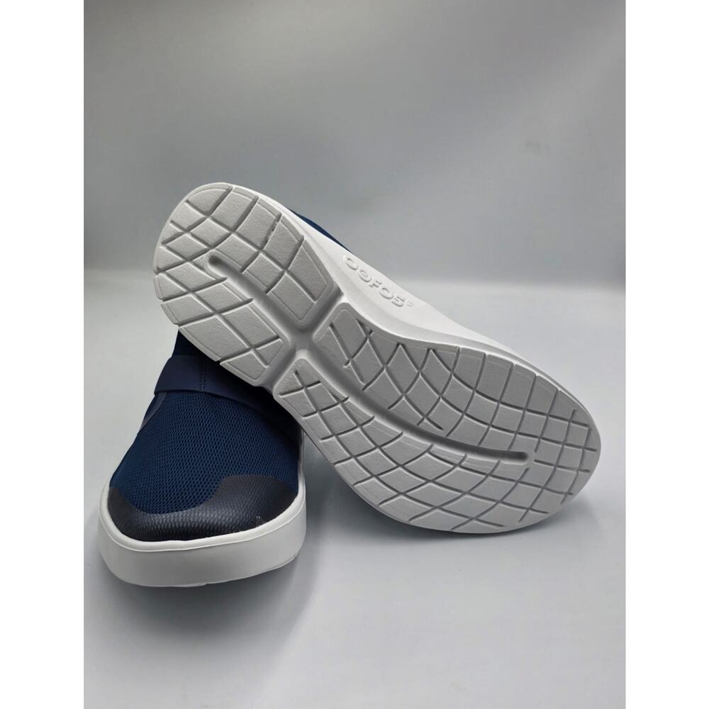 OOFOS OOmg Low Mesh Slip-On Shoes Men’s Size 12 Navy Recovery Comfort Sneakers - Picture 7 of 8